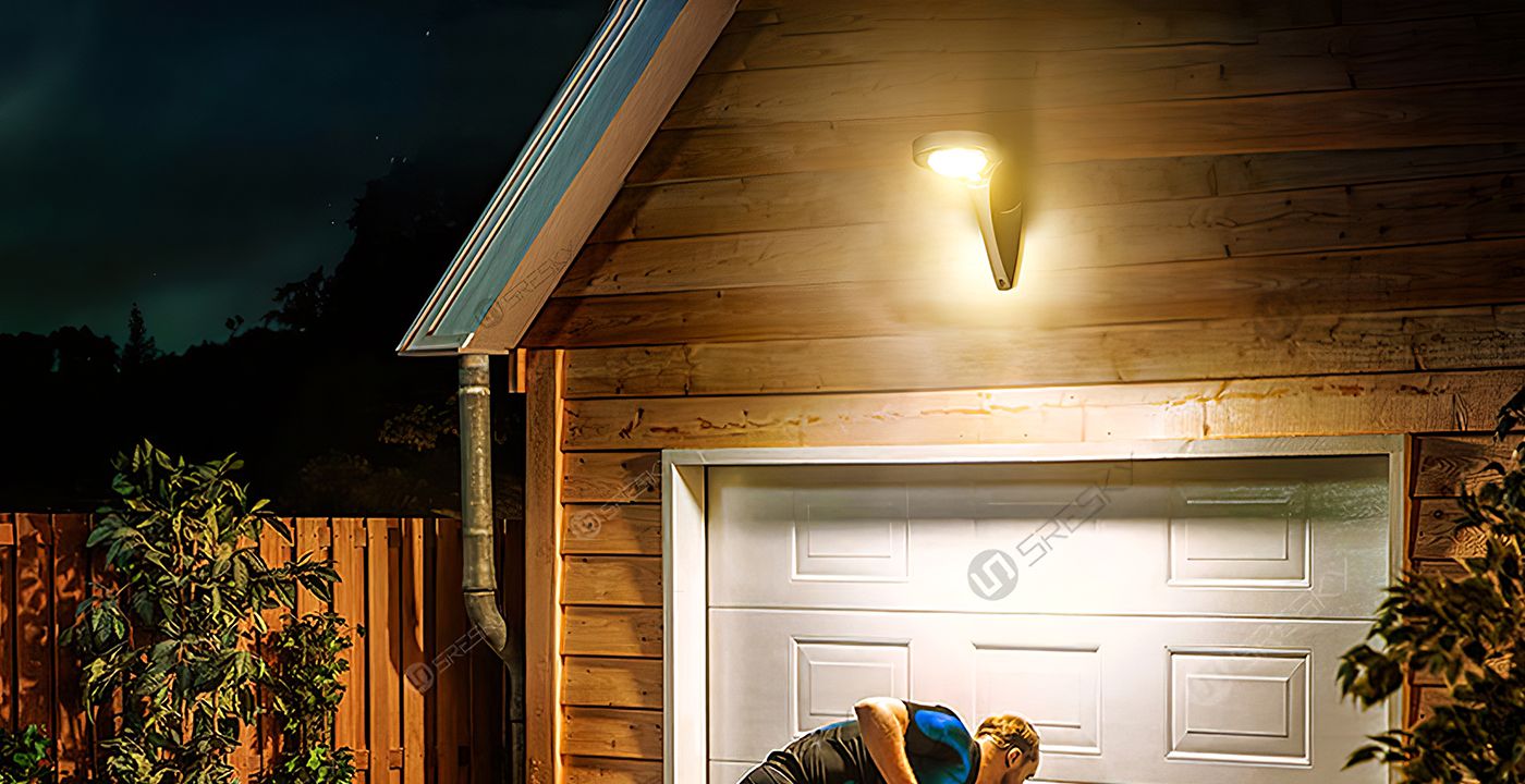 太阳能壁灯SWL-05PRO车库大门安装