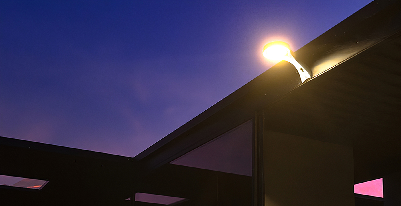 太阳能壁灯 SWL-06PRO车库门口安装