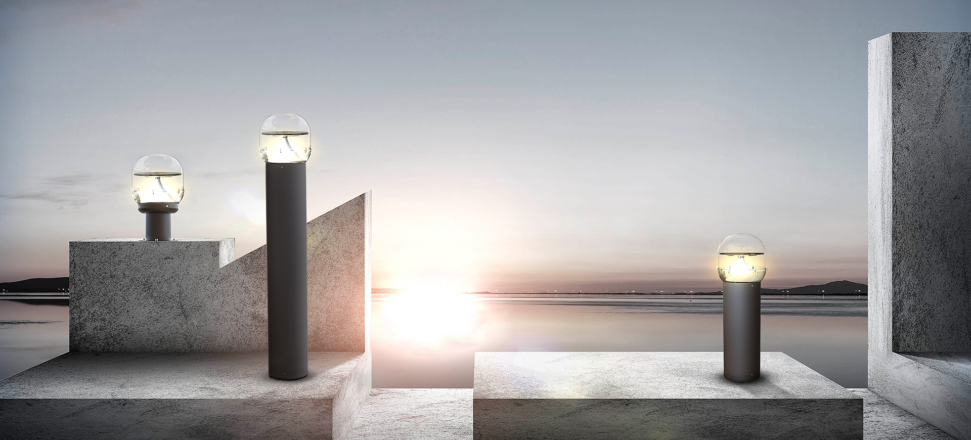 追日型 · 智慧太阳能柱形灯