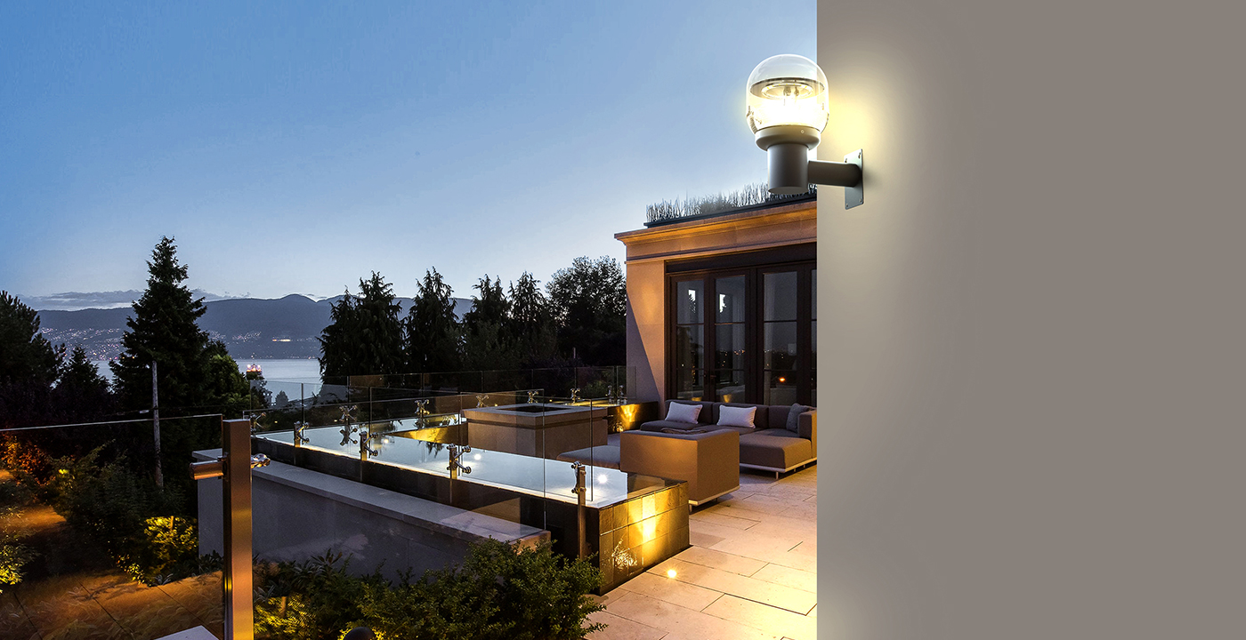 智能照明 AWM-01(H)壁灯庭院安装