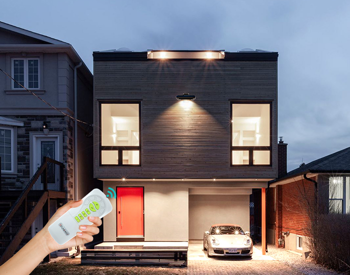 光控+远程遥控+PIR运动传感器