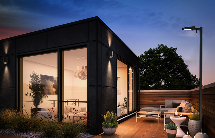 智慧景观灯别墅安装_alt