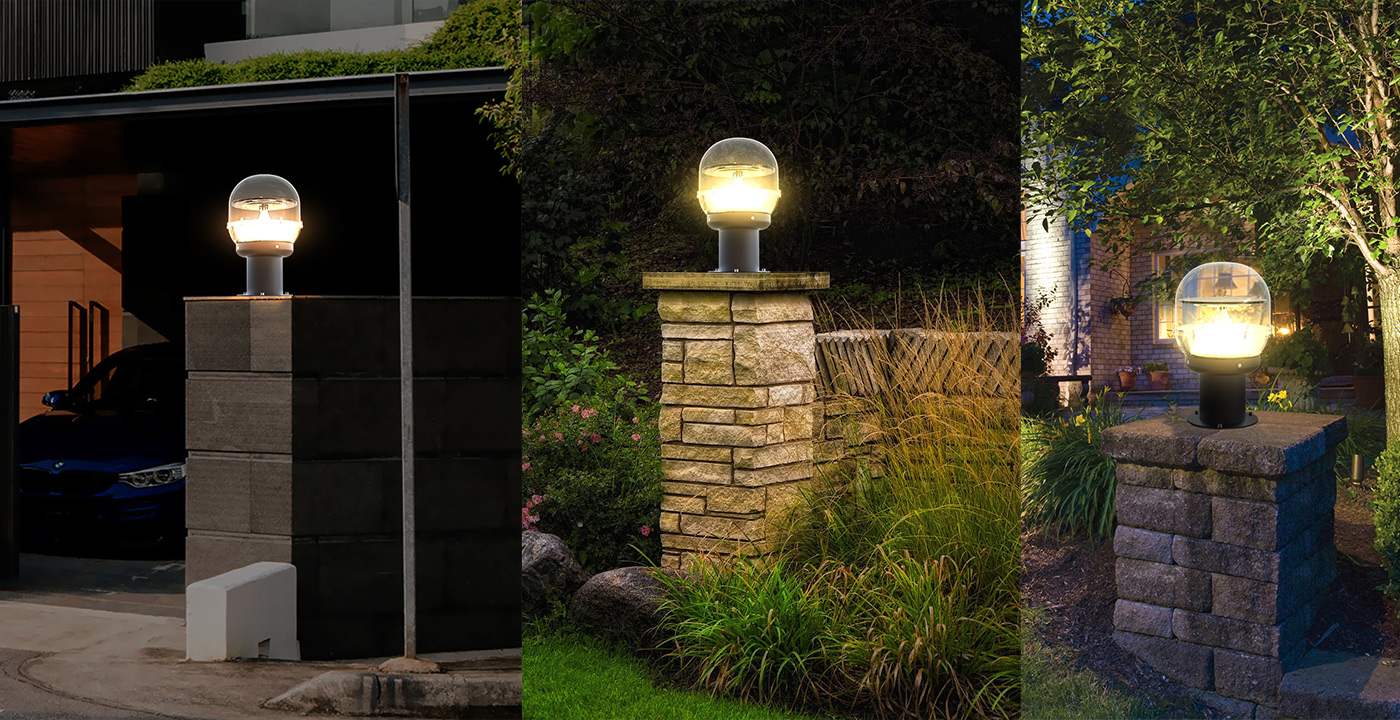 智慧型太阳能柱头灯