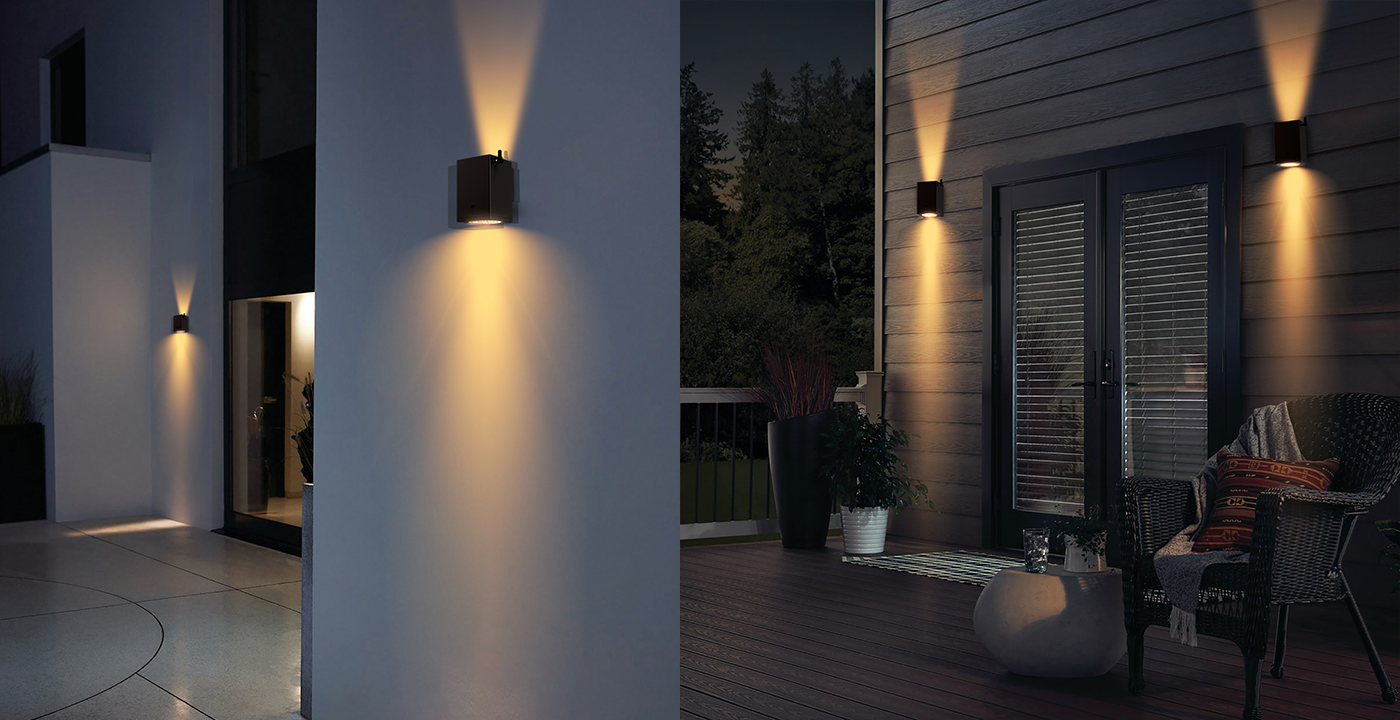 智能照明太阳能壁灯AUL-01别墅庭院安装