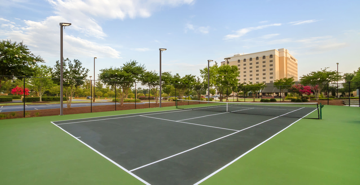 校园球场景观照明现象