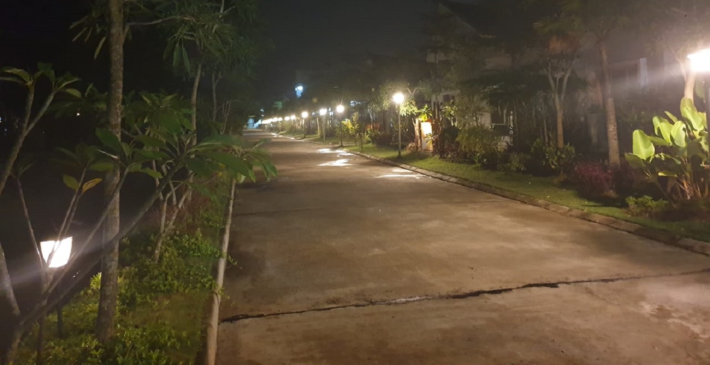 度假村灯具使用