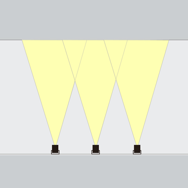 智能照明太阳能射灯灯光示意图