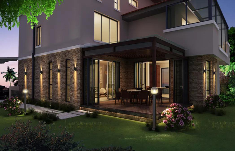 不限电的庭院智能照明