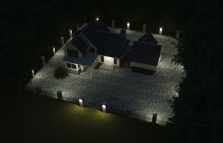 别墅庭院照明设计