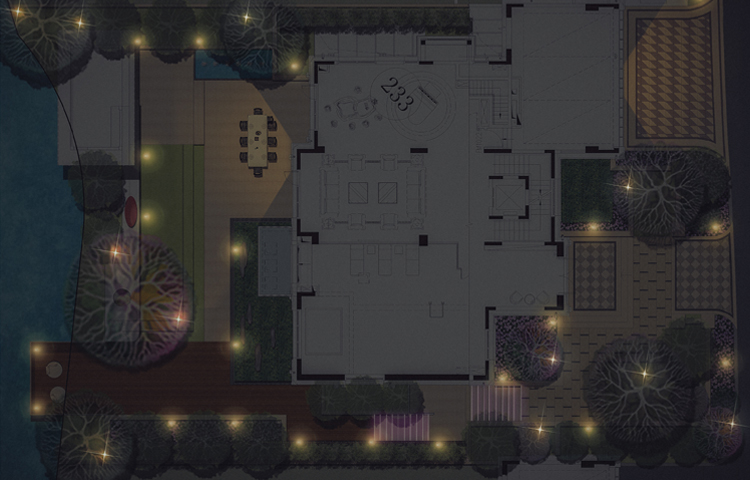 别墅庭院智能家居花园景观照明方案7