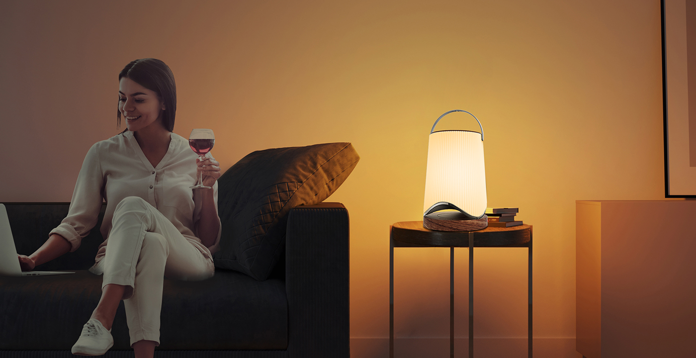 新能源智能照明桌面灯客厅场景图4