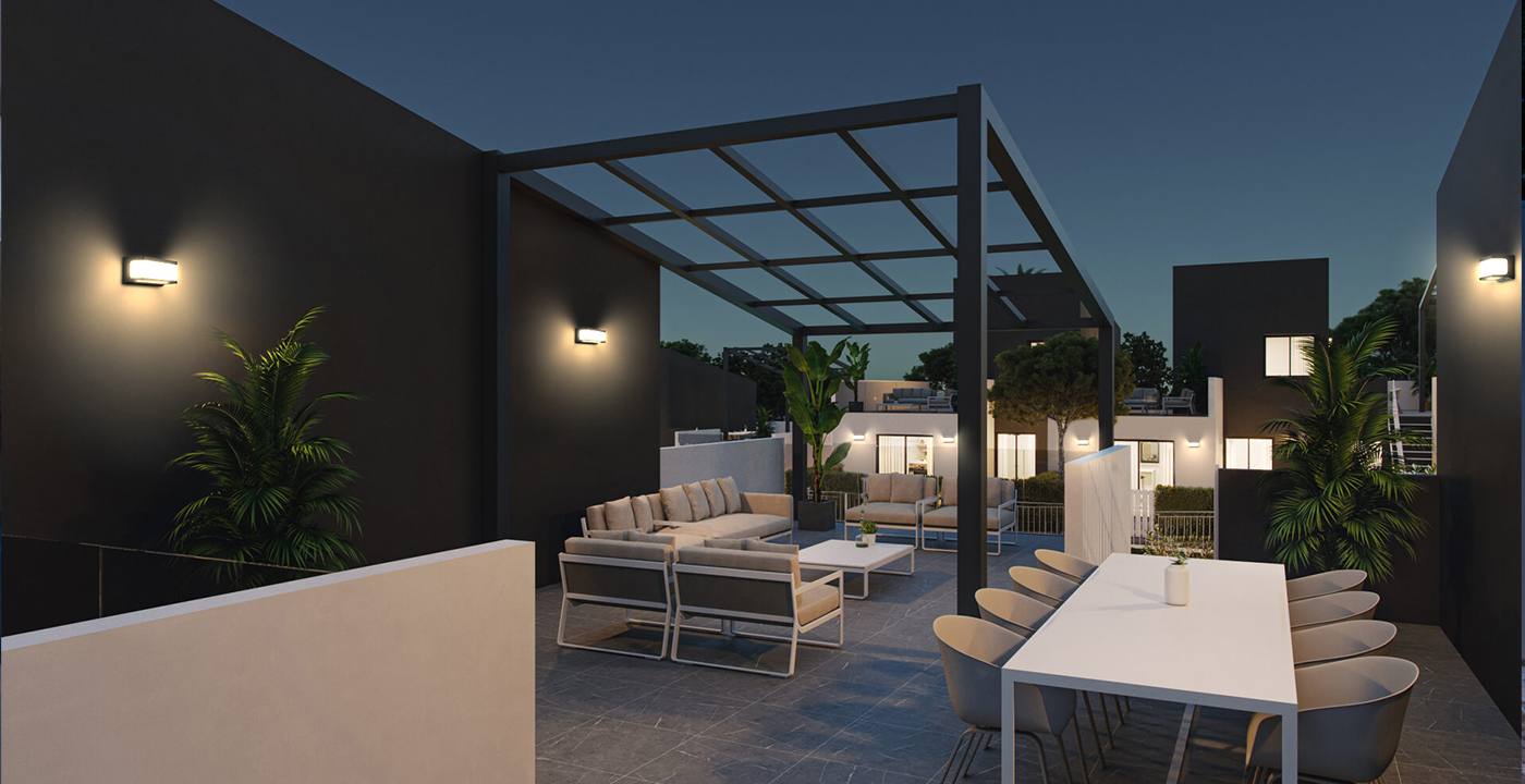 太阳能壁灯ESL-53庭院场景案例