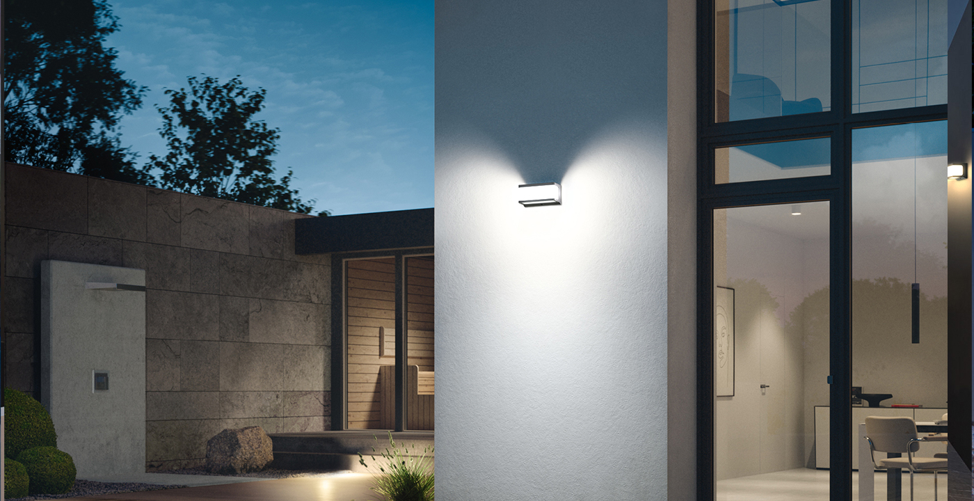 太阳能壁灯ESL-53别墅场景案例