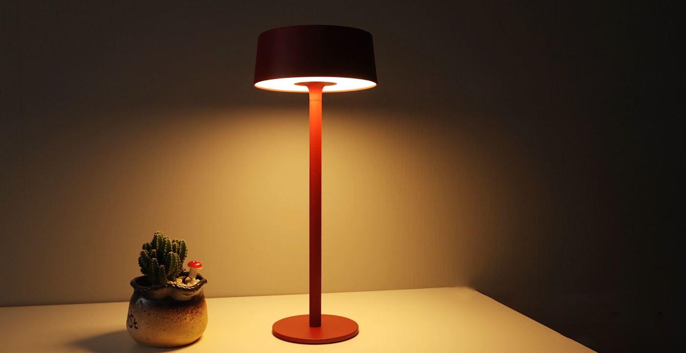 太阳能智能照明语音灯DTL-02红色书房应用